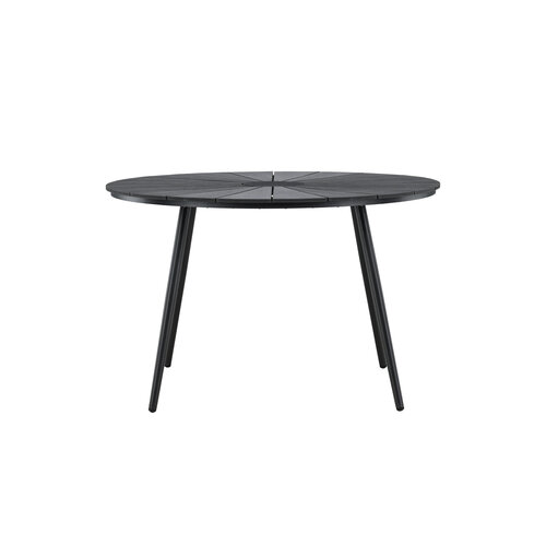 The Outsider Ronde Tuintafel - Roos - Zwart – Polywood - 120 cm - The Outsider The Outsider Ronde Tuintafel - Roos - Zwart – Polywood - 120 cm - The Outsider
