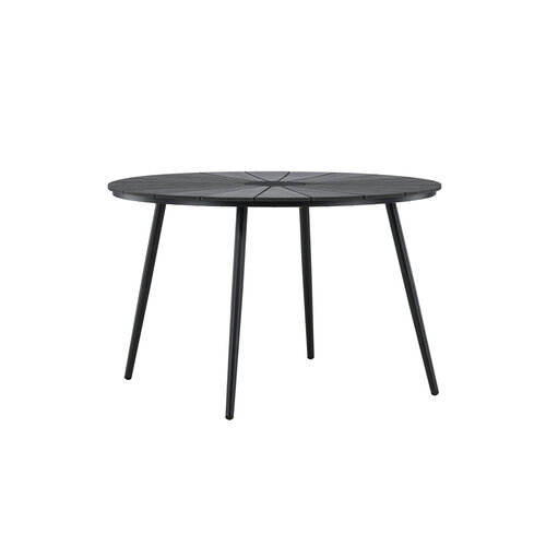 The Outsider Ronde Tuintafel - Roos - Zwart – Polywood - 120 cm - The Outsider The Outsider Ronde Tuintafel - Roos - Zwart – Polywood - 120 cm - The Outsider