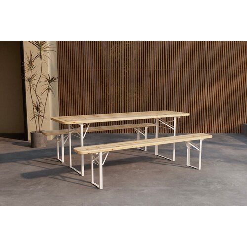 The Outsider Picknickset Inklapbaar - Tijn - 200 cm - Acacia - The Outsider The Outsider Picknickset Inklapbaar - Tijn - 200 cm - Acacia - The Outsider