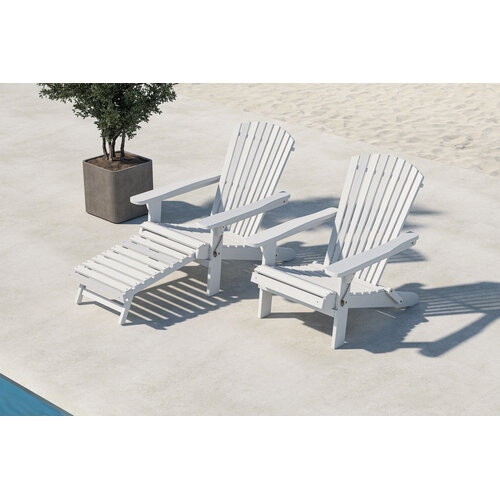 The Outsider Adirondack -  Sun Lounger - Noor - Wit - The Outsider