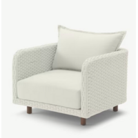Lounge- Stoel - Nayan - Wicker - Off White - Baratti