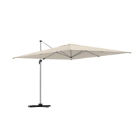 Zweefparasol Jip - Silver Aluminium / Beige - 294x294cm - The Outsider