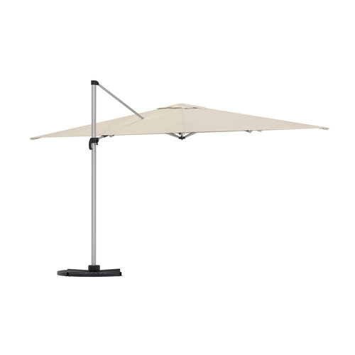 The Outsider Zweefparasol Jip - Silver Aluminium / Beige - 294x294cm - The Outsider The Outsider Zweefparasol Jip - Silver Aluminium / Beige - 294x294cm - The Outsider