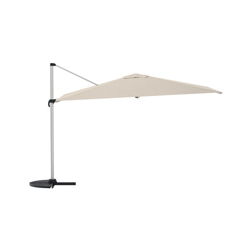 The Outsider Zweefparasol Jip - Silver Aluminium / Beige - 294x294cm - The Outsider The Outsider Zweefparasol Jip - Silver Aluminium / Beige - 294x294cm - The Outsider