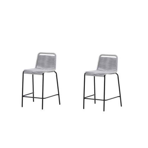 Lindos Barchair 2-pack Steel - Black / Light Grey Lindos Barchair 2-pack Steel - Black / Light Grey
