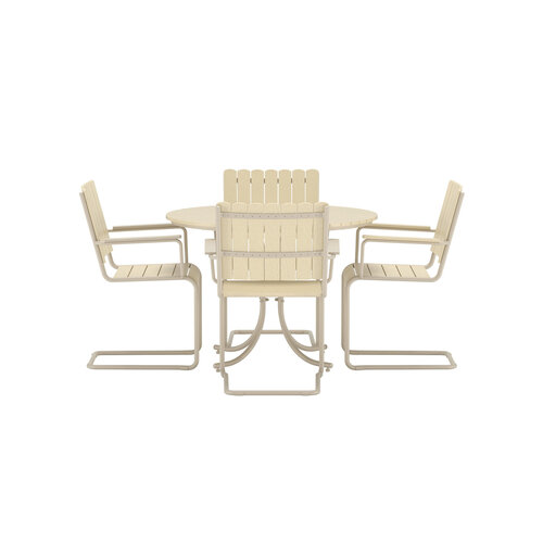 Holmsund Dining Set - Beige / Beige Polywood Holmsund Dining Set - Beige / Beige Polywood