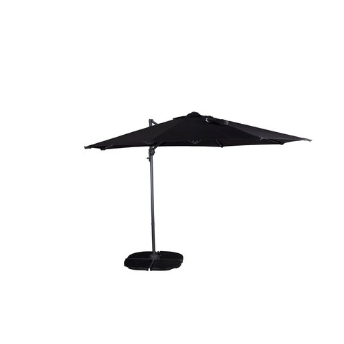 The Outsider Ronde Zweefparasol - Jip - Zwart - 300cm - The Outsider The Outsider Ronde Zweefparasol - Jip - Zwart - 300cm - The Outsider