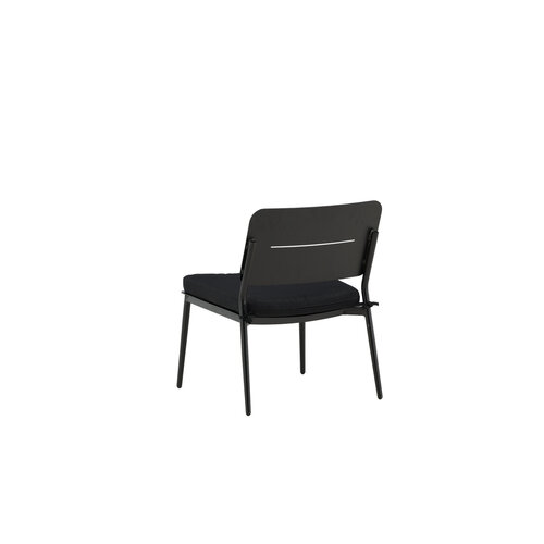 The Outsider Loungestoel - Tess - 2 stuks - Zwart - met kussen - The Outsider The Outsider Loungestoel - Tess - 2 stuks - Zwart - met kussen - The Outsider