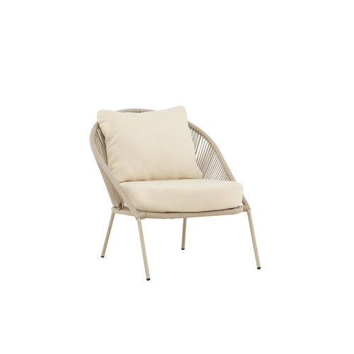 The Outsider Tuin- diningstoel - Reims - Beige - Rope - The Outsider The Outsider Tuin- diningstoel - Reims - Beige - Rope - The Outsider
