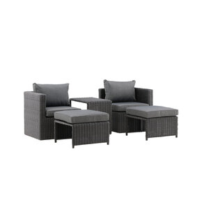 The Outsider Loungeset-Moos-Zwart-Wicker-The-Outsider The Outsider Loungeset-Moos-Zwart-Wicker-The-Outsider