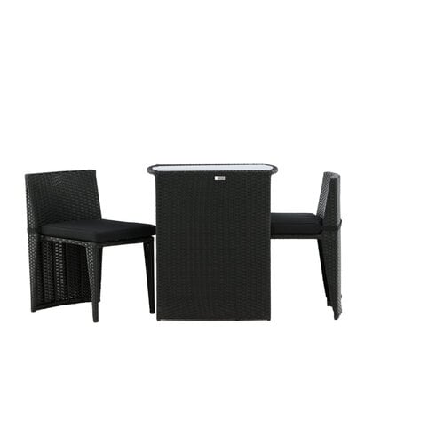 Barset - Niek - Wicker - Zwart - Met Kussens - The Outsider Barset - Niek - Wicker - Zwart - Met Kussens - The Outsider