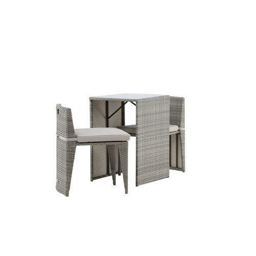 Barset - Niek - Wicker - Grijs - Met Kussens - The Outsider Barset - Niek - Wicker - Grijs - Met Kussens - The Outsider
