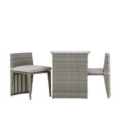Barset - Niek  - Wicker - Grijs - Met Kussens - The Outsider