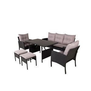The Outsider loungeset-koen-met-tuintafel-zwart-wicker-grijze-kussens-the-outsider The Outsider loungeset-koen-met-tuintafel-zwart-wicker-grijze-kussens-the-outsider