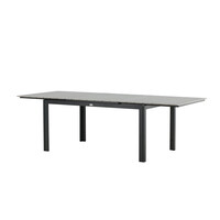 Uitschuifbare Tuintafel - Thijs - 160/220cm - Zwart/Grijs - The Outsider
