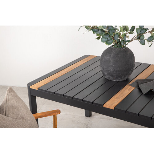 Tuintafel - Pim - Zwart - Teak - 150*90cm - The Outsider Tuintafel - Pim - Zwart - Teak - 150*90cm - The Outsider