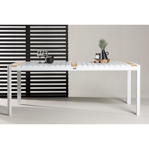 Tuintafel - Pim - Wit  - Teak - 200*100cm - The Outsider