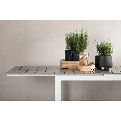The Outsider Uitschuifbare Tuintafel - Thijs - 230/310cm - Wit/Grijs - The Outsider The Outsider Uitschuifbare Tuintafel - Thijs - 230/310cm - Wit/Grijs - The Outsider