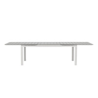 Uitschuifbare Tuintafel - Thijs - 230/310cm - Wit/Grijs - The Outsider