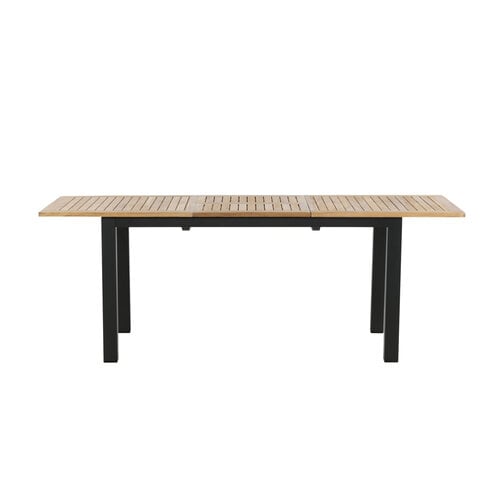 The Outsider Uitschuifbare Tuintafel - Ruben - 150-210cm - Teak - Zwart - The Outsider The Outsider Uitschuifbare Tuintafel - Ruben - 150-210cm - Teak - Zwart - The Outsider