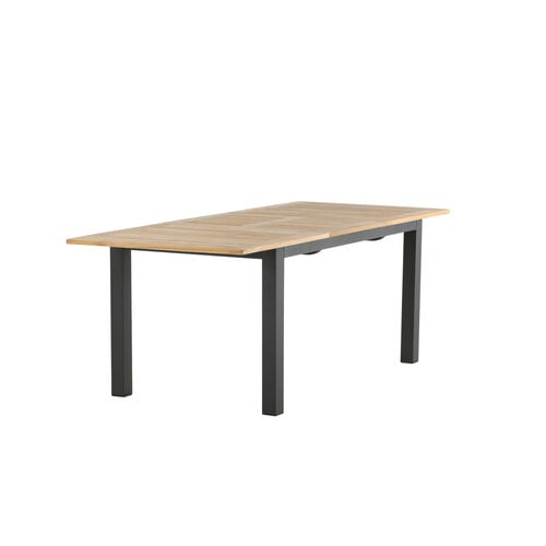 The Outsider Uitschuifbare Tuintafel - Ruben - 150-210cm - Teak - Zwart - The Outsider The Outsider Uitschuifbare Tuintafel - Ruben - 150-210cm - Teak - Zwart - The Outsider