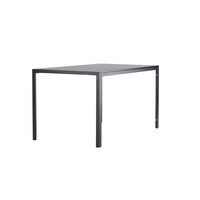 Tuintafel - Ties - Aluminium/Polywood - Zwart - 140x80 cm - The Outsider