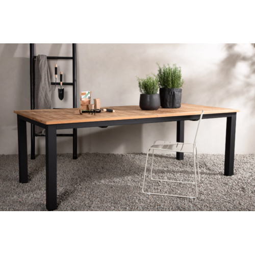 The Outsider Uitschuifbare Tuintafel - Ruben - 225-320cm - Teak - Wit - Outsider The Outsider Uitschuifbare Tuintafel - Ruben - 225-320cm - Teak - Wit - Outsider