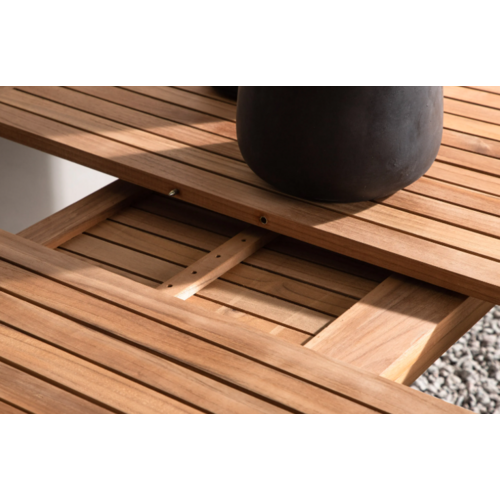 The Outsider Uitschuifbare Tuintafel - Ruben - 150-210cm - Teak - Zwart - The Outsider The Outsider Uitschuifbare Tuintafel - Ruben - 150-210cm - Teak - Zwart - The Outsider