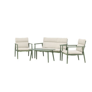 The Outsider Stoel-bank-tafel-loungeset-mees-groen/beige-the-outsider The Outsider Stoel-bank-tafel-loungeset-mees-groen/beige-the-outsider
