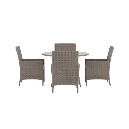 The Outsider tuinset-sven-5-delig-4-personen-rond-bruin-wicker-glas-the-outsider.html