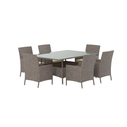 The Outsider tuinset-rens-5-delig-4-personen-bruin-wicker-glas-the-outsider.html