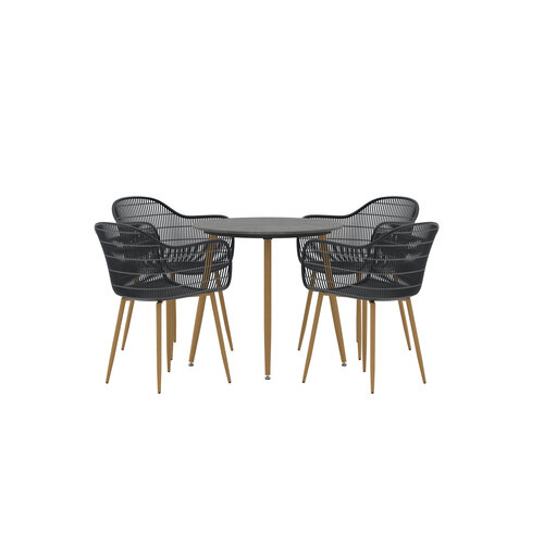 The Outsider diningset-niels-5-delig-rond-4-personen-donkergrijs--keramiek-80cm-the-outsider.html