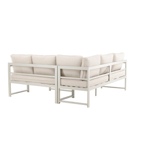 The Outsider Hoek Loungeset - Hugo - Beige - Alu - The Outsider The Outsider Hoek Loungeset - Hugo - Beige - Alu - The Outsider