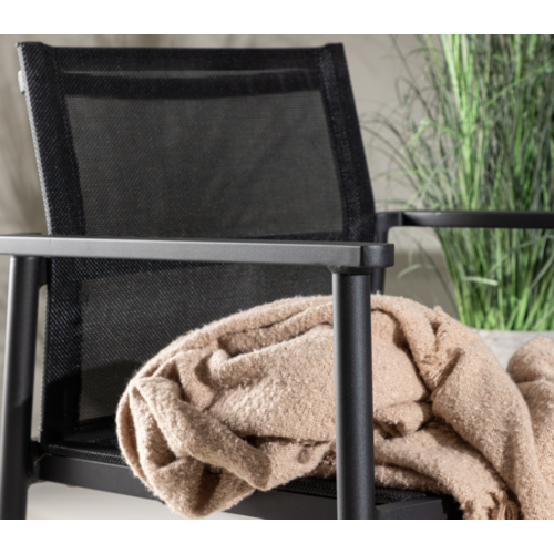 The Outsider Break - Sofa set- Black / Black - Aluminium / Textilene - The Outsider Break - Sofa set- Black / Black - Aluminium / Textilene -