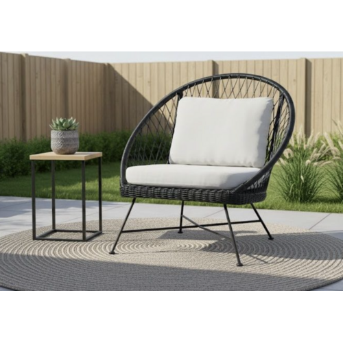 The Outsider Loungestoel - Emily - Zwart - The Outsider The Outsider Loungestoel - Emily - Zwart - The Outsider