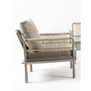DATHO OUTDOOR Loungestoel Trino - Beige - Textileen - Datho Outdoor DATHO OUTDOOR Loungestoel Trino - Beige - Textileen - Datho Outdoor