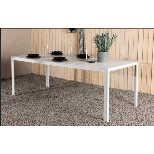 The Outsider Tuintafel - Toscane - Wit - Alu/Polywood - 205x90 cm - The Outsider