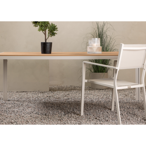 The Outsider Tuintafel - Toscane - Beige - Teak/Polywood - 205x90 cm - The Outsider
