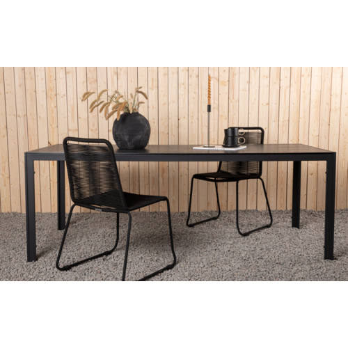 The Outsider Tuintafel - Toscane - Zwart - Alu/Polywood - 205x90 cm - The Outsider