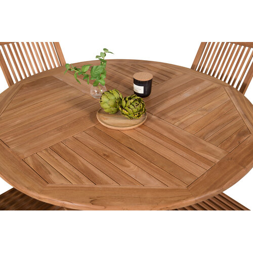 The Outsider diningset-woody-5-delig-rond-4-stoelen-teaktafel-120cm-the-outsider.html