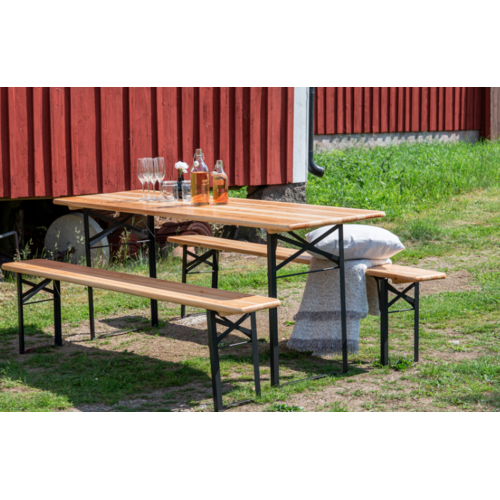 The Outsider Picknickset-Tijn-Inklapbaar-6-Persoons-Zwart-Staal-200cm-The-Outsider The Outsider Picknickset-Tijn-Inklapbaar-6-Persoons-Zwart-Staal-200cm-The-Outsider
