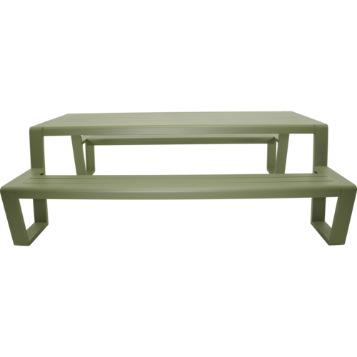Lesli Living Picknickset-Estilo-Groen-Aluminium-220cm-Lesli Living Lesli Living Picknickset-Estilo-Groen-Aluminium-220cm-Lesli Living