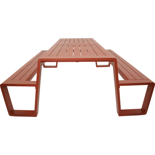 Lesli Living Picknickset-Estilo-Rood-Aluminium-220cm-Lesli Living Lesli Living Picknickset-Estilo-Rood-Aluminium-220cm-Lesli Living