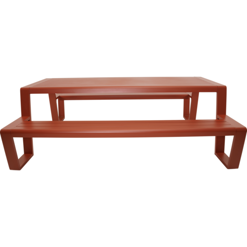 Lesli Living Picknickset-Estilo-Rood-Aluminium-220cm-Lesli Living Lesli Living Picknickset-Estilo-Rood-Aluminium-220cm-Lesli Living