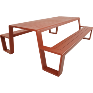 Lesli Living Picknickset-Estilo-Rood-Aluminium-220cm-Lesli Living Lesli Living Picknickset-Estilo-Rood-Aluminium-220cm-Lesli Living