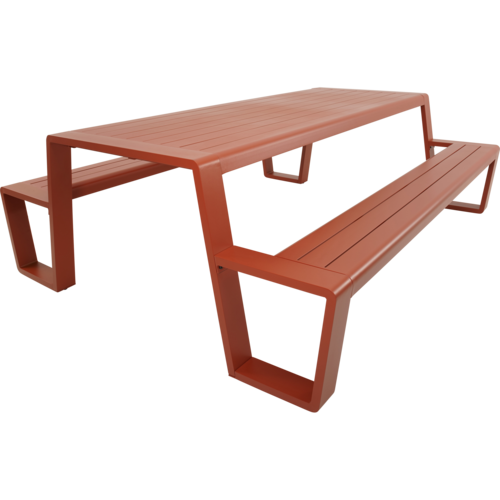 Lesli Living Picknickset-Estilo-Rood-Aluminium-220cm-Lesli Living Lesli Living Picknickset-Estilo-Rood-Aluminium-220cm-Lesli Living