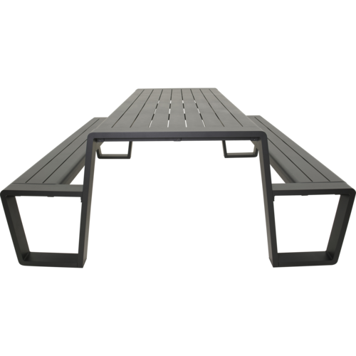 Lesli Living Picknickset-Estilo-Antraciet -Aluminium-220cm-Lesli Living Lesli Living Picknickset-Estilo-Antraciet -Aluminium-220cm-Lesli Living