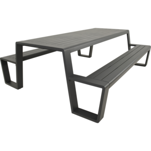 Lesli Living Picknickset-Estilo-Antraciet -Aluminium-220cm-Lesli Living Lesli Living Picknickset-Estilo-Antraciet -Aluminium-220cm-Lesli Living