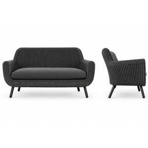 The Outsider Lounge Tuinbank - Jonah - 2 zits - Antraciet - Wicker - The Outsider The Outsider Lounge Tuinbank - Jonah - 2 zits - Antraciet - Wicker - The Outsider