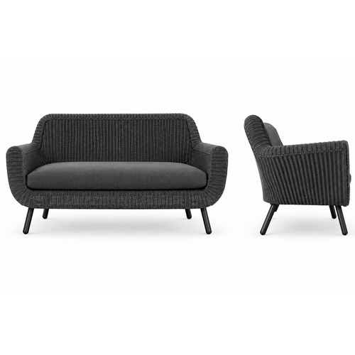 The Outsider Lounge Tuinbank - Jonah - 2 zits - Antraciet - Wicker - The Outsider The Outsider Lounge Tuinbank - Jonah - 2 zits - Antraciet - Wicker - The Outsider